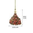 thumbnail image 2 of Christmas Stacked Books Ornament, Acrylic Book Tree Decoration, Colorful Stackable Books Xmas Tree Pendants for Christmas Party Holiday Window Door Decor, Gift for Book Lovers, 2 of 5