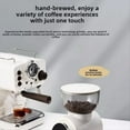 thumbnail image 4 of Automatic Electric Coffee Grinder Burr Mill with Visual Bean Storage for Espresso, American Coffee B US Plug,1 x coffee grinder 1 x cleaning brush 1 x powder collecting ring 1 x powder collecting rack, 4 of 7