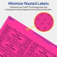 thumbnail image 5 of Avery Printable Rectangle Labels, Neon Magenta, 1.25" x 3.75", 120ct, 5 of 11
