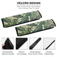 thumbnail image 2 of WYYP Leaves Wallpaper Vintage Car Seat Belt Pad Cover Car Interior Decor 2Pcs, 2 of 6