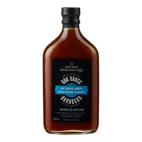 Our Finest No Sugar Added BBQ Sauce, 375 mL