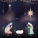 thumbnail image 4 of Juego de Natividad de 6 Pies Zimtown Decoración Navideña Iluminada, 4 of 8