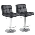 thumbnail image 3 of (3 pack) edx Bar Stools Set of 2 with PU Leather, Swivel High Back Bar Stools for Kitchen Island, Bar Stools, Black, 3 of 12