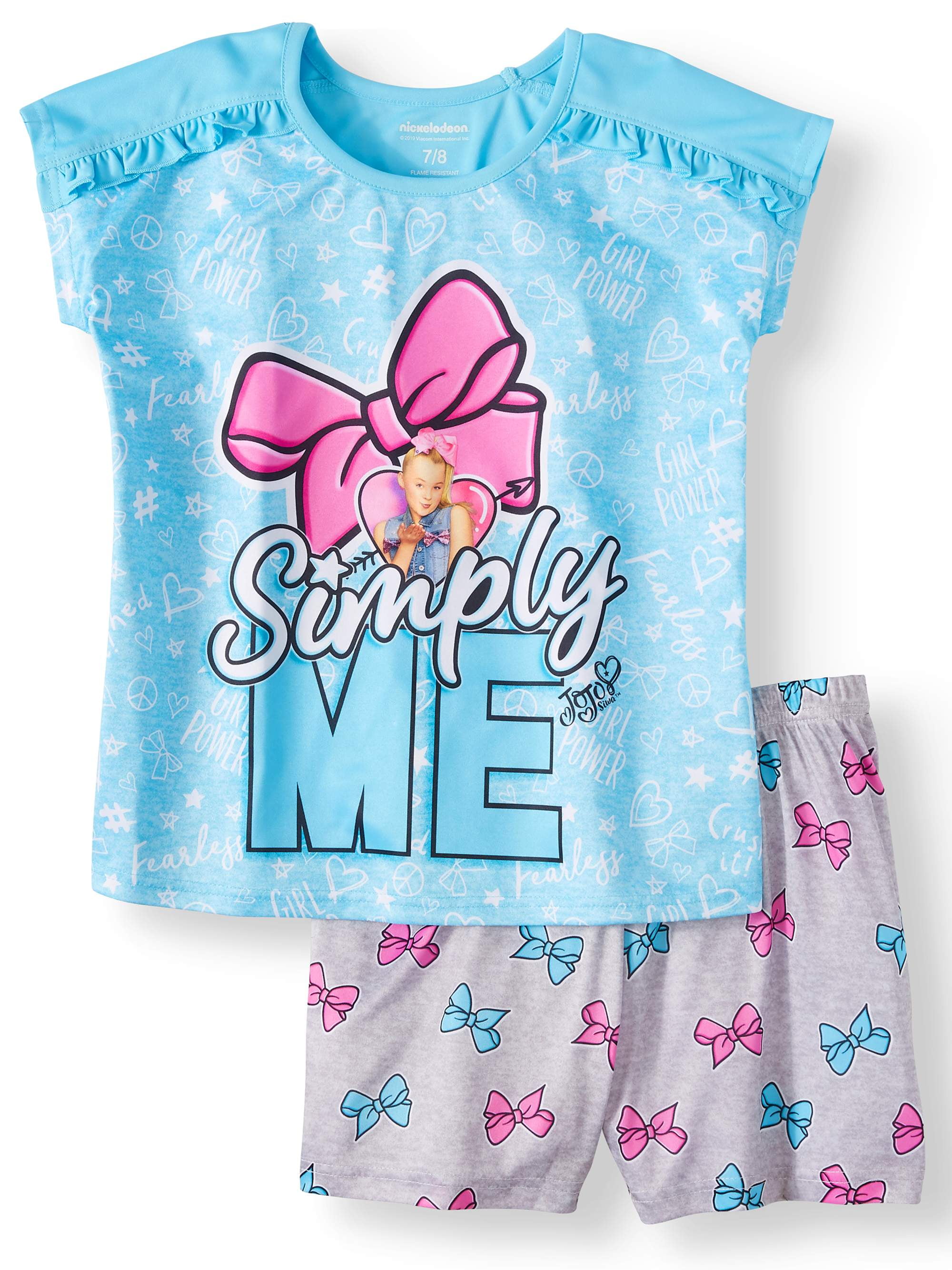 Dorm Pajama Girls sizes JoJo Siwa Long Girls Pajama Set with Slippers