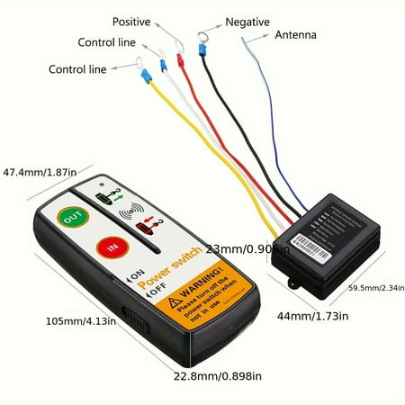 

SHZHYIQIMR Durable Wireless Winch Remote Control Kit - Easy To Mount and Reliable Performance from 9V to 30V Power Sources. Effortless Operation for Enhanced Efficiency and Convenience.