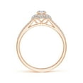 thumbnail image 2 of ANGARA Natural Diamond Ring with Accented Split Shank in 14K Rose Gold for Women (Size-4.2mm| Color-I-J| Clarity-I1-I2) | April Birthstone, Anniversary, Jewelry Gift for Women | Natural Diamond Ring, 2 of 9