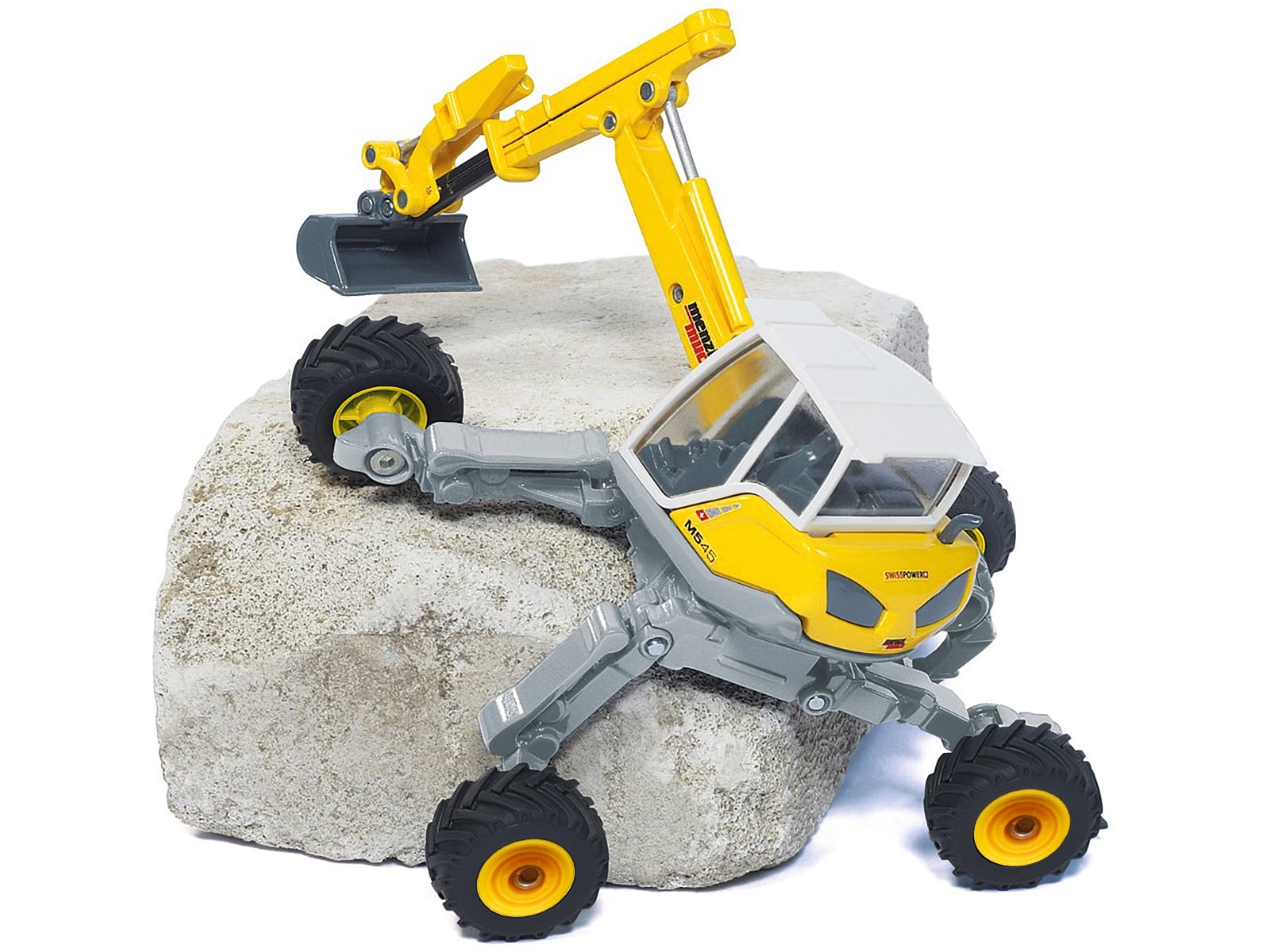 maaaaaki Menzi Muck M545 Walking Excavator Yellow with White Top 1/50