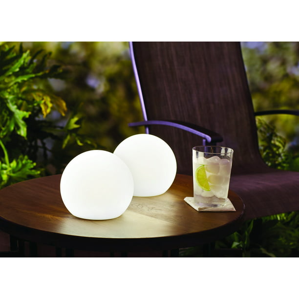 Better Homes Gardens Led 6in Color Changing Orb Set Of 2