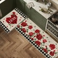 thumbnail image 5 of Costeam Valentine’s Day 2-Piece Kitchen Floor Mats Set for Home Bedroom Entrance Bathroom Door Anti-Fouling Carpet Decor, 5 of 6