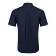 thumbnail image 5 of Men's Linen Shirt, Short Sleeve Camp Shirt with Button Front and Collar for Breathable Casual Comfort, 5 of 7