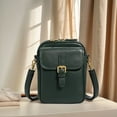 thumbnail image 4 of HUISZJ Crossbody Bag Cell Phone Bag, Crossbody Cell Phone Bag with Adjustable Removable Strap, Zipper Shoulder Handbag Purse Wallet for Women Men (Green), 4 of 10