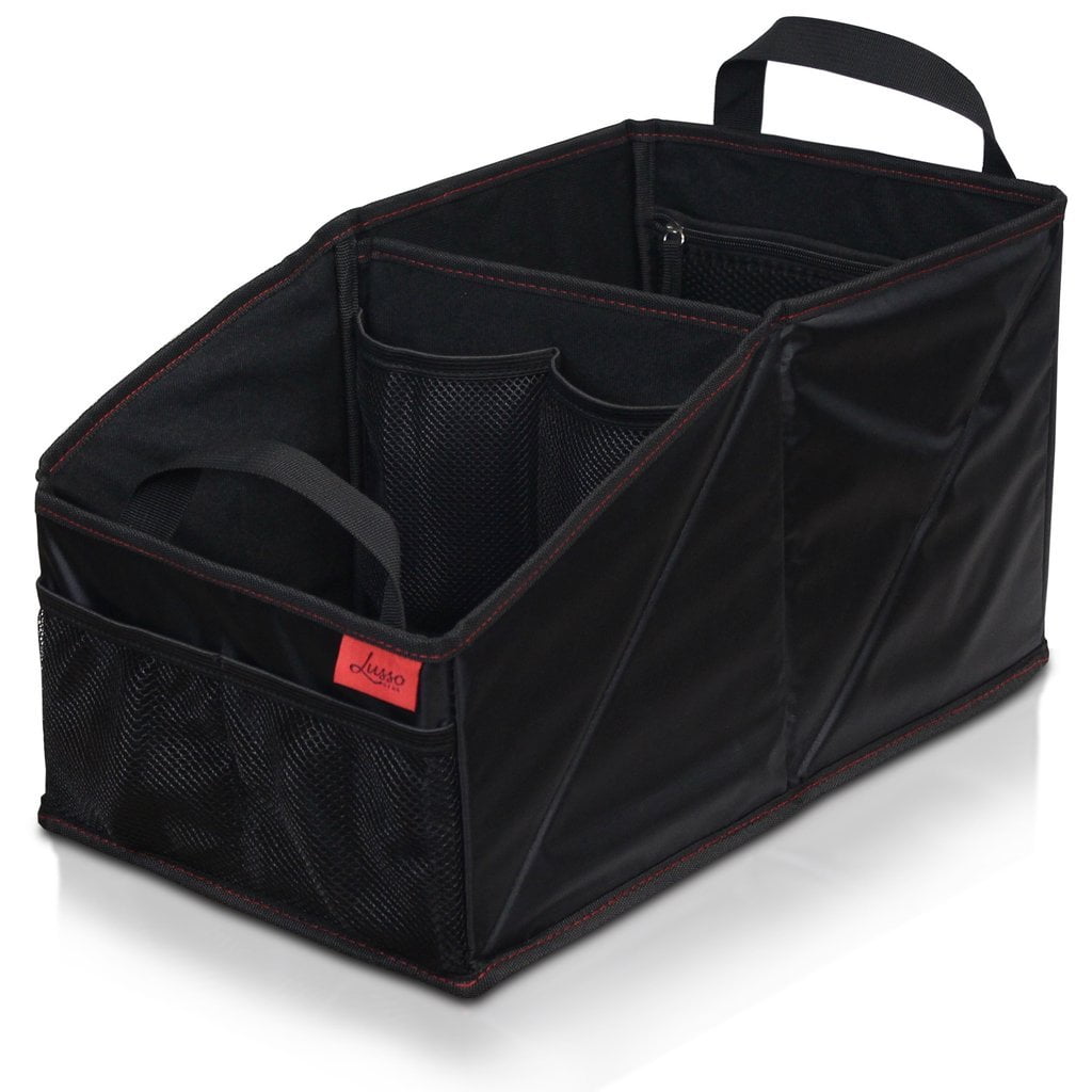 Lusso Gear Car Seat Organizer For Front Or Backseat With Black Stitching Great S Kids Featuring 8 Storage Compartments Toys