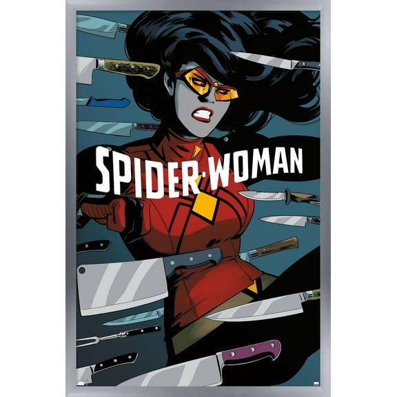 Marvel Comics - Spider Woman - Spider-Woman #6 Wall Poster, 14.725" x 22.375", Framed