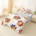 thumbnail image 2 of Manfei Cute Highland Cow Twin Comforter Sets,American Flag Bowtie Bedding Set,Brown,Light Gray Reversible,2pcs,1 Comforter and 1 Pillowcase, 2 of 7