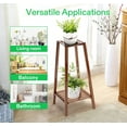 thumbnail image 2 of VIVOSUN Bamboo Plant Stand, 2-Tier Tall Plant Shelf, Multifunctional Plant Rack for Indoor Plant Display in Patio, Living Room, Balcony or Bedroom, 2 of 6