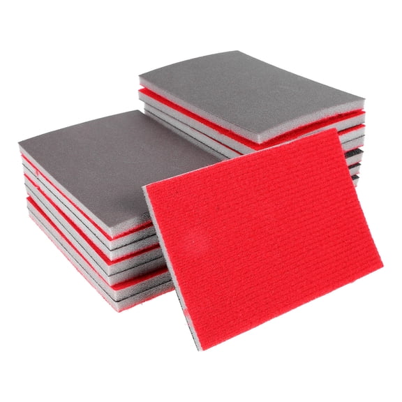 BESTYASH 18-Piece Assorted Grit Sandpaper Sponge Blocks for Wood, Metal, Auto Detailing and Prep