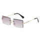 thumbnail image 1 of Gafas de sol sin marco de la película marina del color de la pendiente del cuadrado del borde cortado, hechas de plástico, metal, PC, 1 of 5