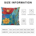 thumbnail image 5 of SHANXI Pillow Covers ,Outdoor Flower Pillow Case, Cushion Case Garden Cushion Covers for Home Party Decoration, 22x22in, 5 of 5