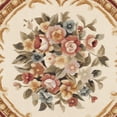 thumbnail image 4 of Gold Floral Wool Rug (8 ft. Round), 4 of 4