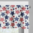 thumbnail image 3 of Ambesonne USA Window Valance, Star with Flags, 54" X 18", Indigo Red White, 3 of 5