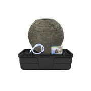Aquascape 78290 Medium Stacked Sphere Water Fountain, Landscape Kit, Slate Gray