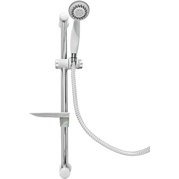 Avalon Aplha Set 3-Functions Handheld Shower with Stainless Steel Wall Bracket