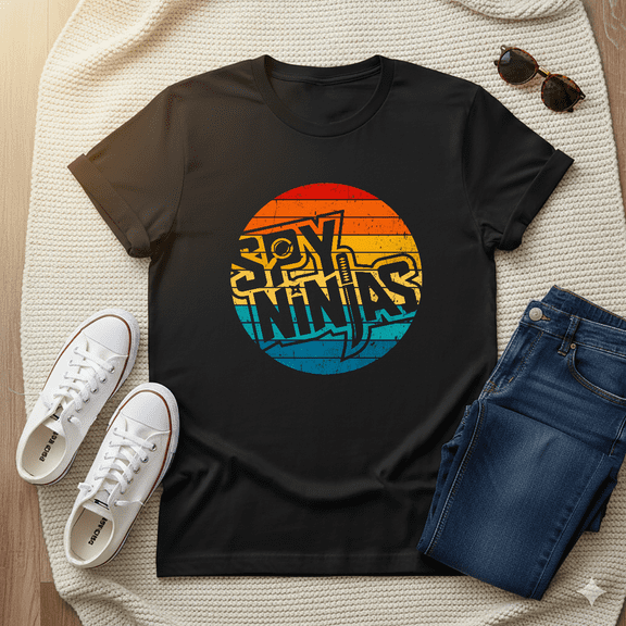 Spy Ninja Sunset Style Funny Internet Creator Art Unisex T-shirt V13833, up to size 5XL