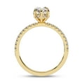 thumbnail image 4 of AFFY Hidden Halo Solitaire Engagement Ring for Women, 1.75 Carat (ctw) Marquise and Round Cut Lab Grown Diamond Ring In 10K Solid Yellow Gold F-G, VS-SI Quality Ring Size-7.5, 4 of 7