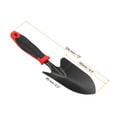 thumbnail image 2 of Uxcell 6.5x3.3" Garden Trowel Thicken Gardening Hand Shovel Garden Hand Tools Flower Beds Transplant Black Red, 2 of 5