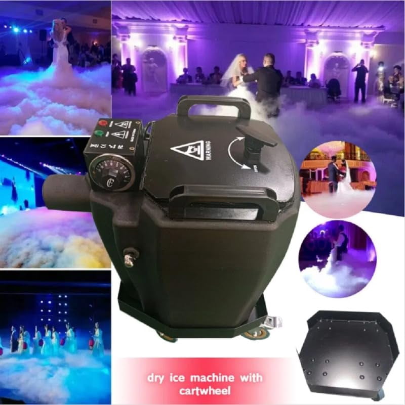 Stage Smoke Effect Equipment 3500W Low Fog Dry Ice Machine with Cart Flight Case