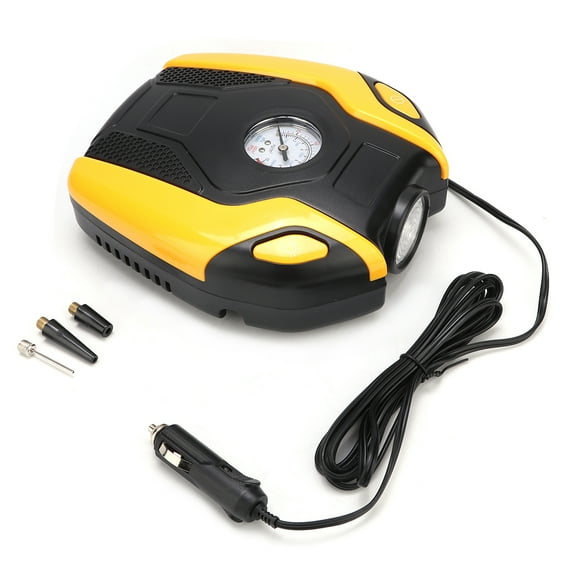 MAYUJIAA Portable Air Compressor Pump Tyre Inflator with Mechanical Meter Cigar Head QM321-41626