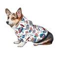 thumbnail image 7 of Fotbe Fourth Of July Party Print Small Dog Sweater Hoodies Pet Grey Hooded Soft Fleece Sweatshirts with Pocket Fall Winter Puppy Cat Sweaters Warm Clothes-Medium, 7 of 7