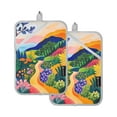 thumbnail image 7 of Yayeee Pot Holders Kitchen Heat Resistant with Pocket 7"x9.8" Cotton Oven Cooking Hot Pads, Art Path, 7 of 7