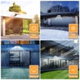 thumbnail image 3 of JESLED Solar Lights, 104 LED Motion Sensor Lights Outdoor, Remote Control, IP65 Waterproof, 6000K Temperatures, 4 Modes Outside Lights Solar Powered for Yard, Garage, Garden (2 Pack), 3 of 6