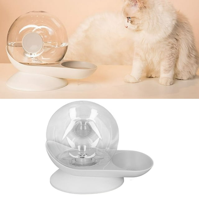 Dispensador De Agua De Mascotas, Forma De Caracol, Gavio De Gravedad Transparente Automática Sin Electricidad, 2.8L Gran Capacidad Para Beber Fuente Para Perros Gatos