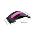 thumbnail image 4 of Vogacara Masajeador de espalda Fitness Relajación Camilla Estiramiento Presión Aliviar Viaje Plástico Columna vertebral Soporte Tipo 2 Púrpura masajeadores Tipo 2 Rosa Vogacara CE011707-06, 4 of 6