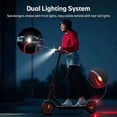 thumbnail image 3 of TOYTEXX Trottinette Électrique Pliable 350W pour Adultes, Pneus Alvéolés de 8,5 Pouces, Batterie 36V 10,4ah, Contrôle par Application, Freins Doubles, jusqu'à 25 km/h, Autonomie de 25–30 km, Noir, 3 of 8