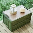 thumbnail image 2 of Chmadoxn Folding Storage Box, Multifunctional Storage Case Outdoor Camping Organizer Car Food Storage Box Home Clothes Storage Bag Large Thicken Removable Portable Storage Box with Wooden Panel, 2 of 7