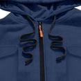 thumbnail image 6 of Gytharion Mens Mid-Length Hooded Jackets Fall Winter Soft Comfy Full Zip Up Sweatshirt Jacket Fashion Casual Long Sleeve Outerwear Jackets with Multi-Pockets, 6 of 6