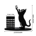 thumbnail image 3 of Stylish Cat Shaped Desk Organizer Pencil Holder Cute Animal Pen Cup For School And Home, 3 of 5