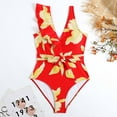thumbnail image 2 of Bañador de una pieza cómodo para mujer Bañador retro con volantes para mujer Bikini (con almohadilla en el pecho sin soporte de acero) OAVQHLG3B Store  lin121212, 2 of 4