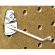 Triton Products 71313 Single Rod Pegboard Hook, 2-1/2 In L, 1-1/2 In H, 3/4 In
