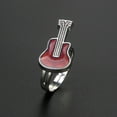 thumbnail image 5 of Opolski Creative Guitar Temperature Mood Changing Color Women Open Ring Jewelry Gift, 5 of 6