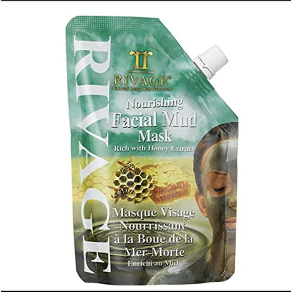 RIVAGE NATURAL DEAD SEA MINERALS NOURISHING Facial MUD MASK rich with HONEY EXTRACT 500g