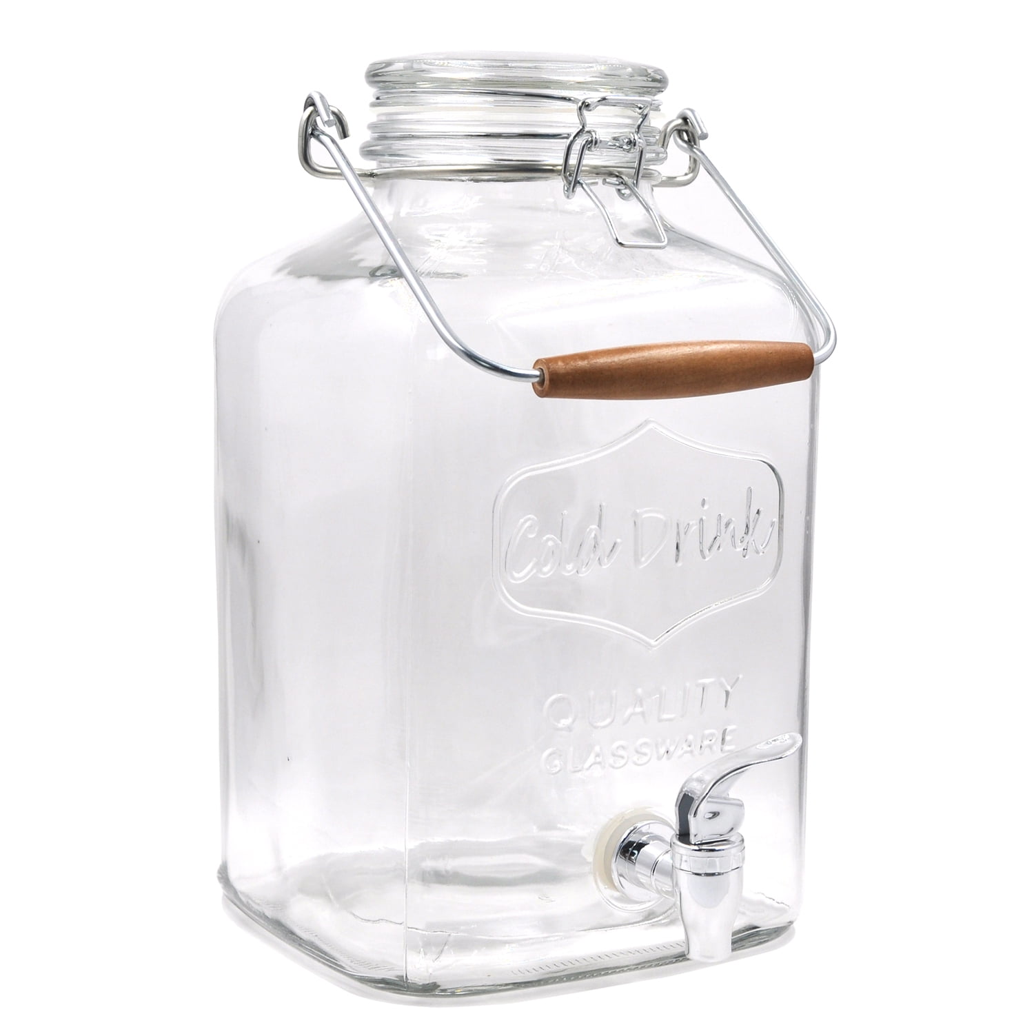 Better Homes & Gardens 2 Gallon Glass Beverage Dispenser with Glass Better Homes And Gardens 2 Gallon Glass Beverage Dispenser