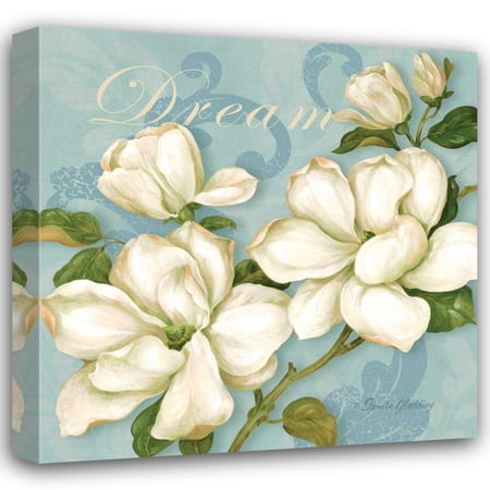 Pamela Gladding 20x20 Gallery Wrapped Canvas Wall Art Titled - Inspiration Magnolias