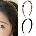 thumbnail image 2 of FENOHREFE Stylish Leopards Pattern Headband Elegant Resins Hair Hoop Casual Wear Hairband for Ladies and Teens, 2 of 7