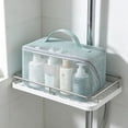 thumbnail image 2 of Mesh Travel Toiletry Bag,Large Capacity Cosmetic Organizer With Handle,Breathable Polyester Construction,Clear Visibility Open Mesh Design,Lightweight Portable Pouch,Home And Travel Storage, 2 of 6