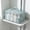 Gray, variant on Mesh Travel Toiletry Bag Large Capacity Lightweight Cosmetic Organizer with Handle for Gym Home Bathroom 9.8x4.7x4.3 Inch