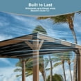 thumbnail image 6 of Modern Shade 12'x16' Supreme Cedar Wood Gazebo Hardtop Slope Roof for Backyard Deck, 6 of 8